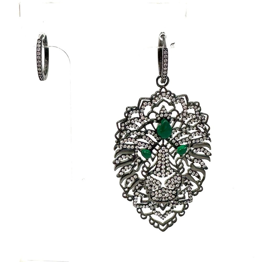 APM Monaco Féroce Earrings Sterling Silver Cz Hoops Mix & Match Line